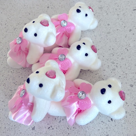 5 Pcs Little Bears Petits oursons for Pen Pencil Straw or to add with Balloons - Picture 11 of 14